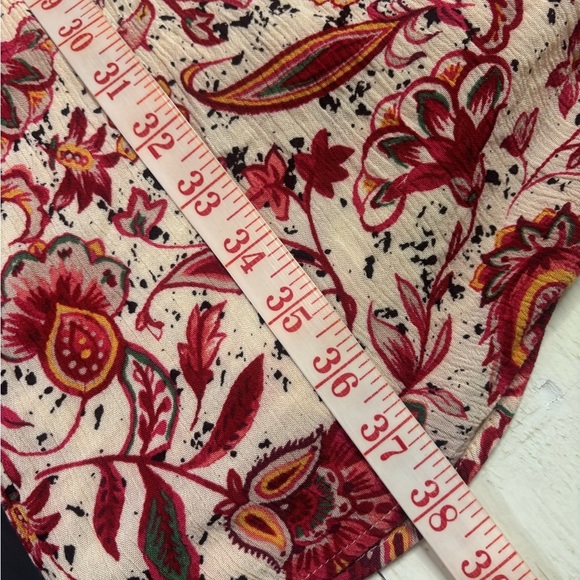 Torrid Size 4 Mini Gauze Lace-Up Skater Dress Red Paisley Print 4X Plus - Picture 4 of 7